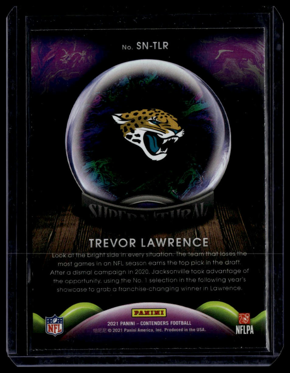 2021 Panini Contenders #SN-TLR Trevor Lawrence Supernatural