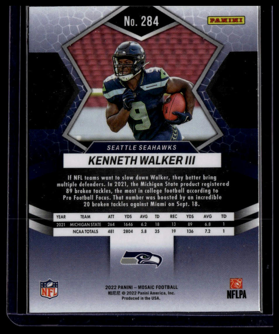 2022 Panini Mosaic #284 Kenneth Walker III
