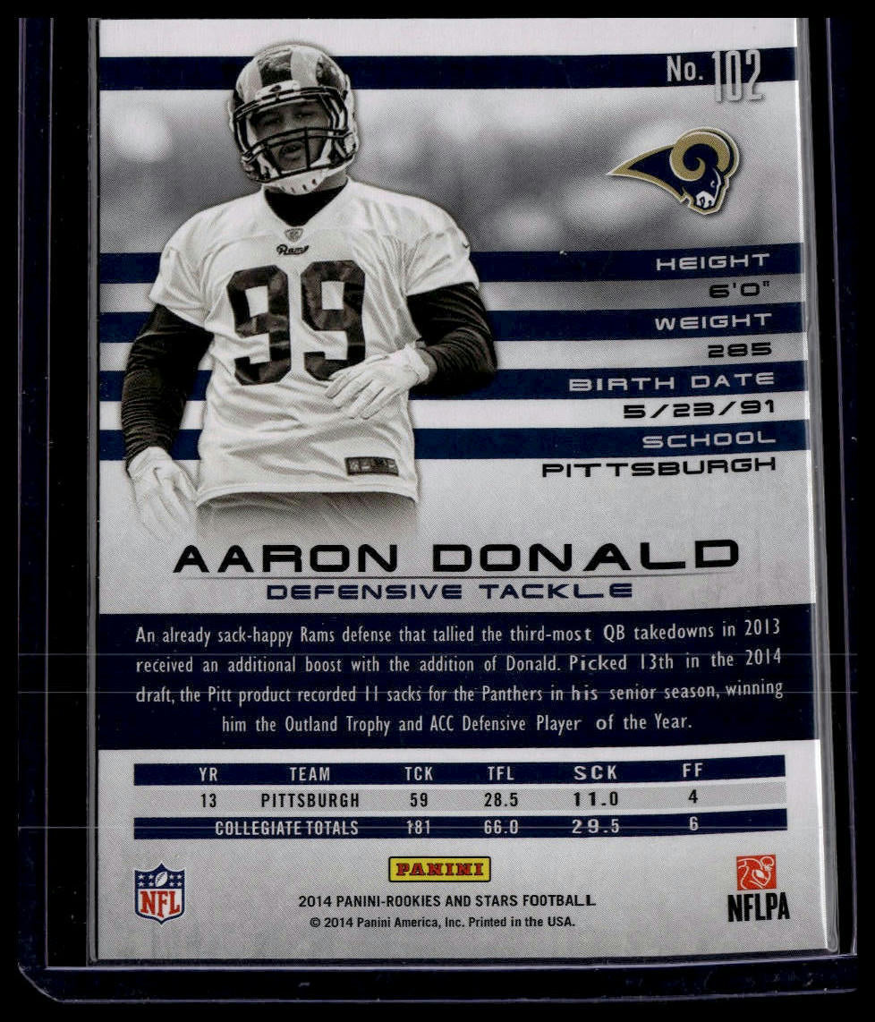 2014 Panini Rookies & Stars #102 Aaron Donald