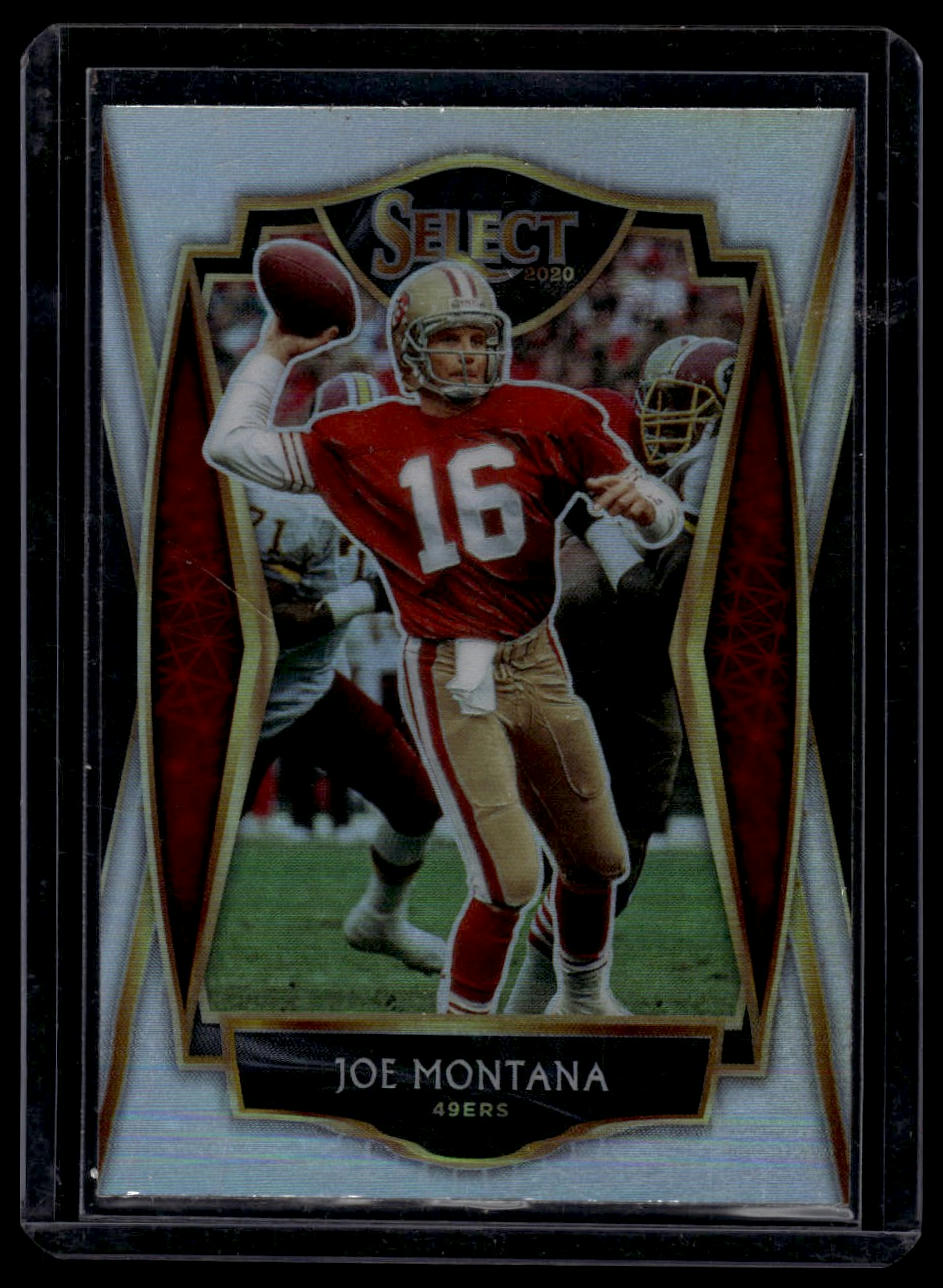 2020 Panini Select #118 Joe Montana Silver Prizm