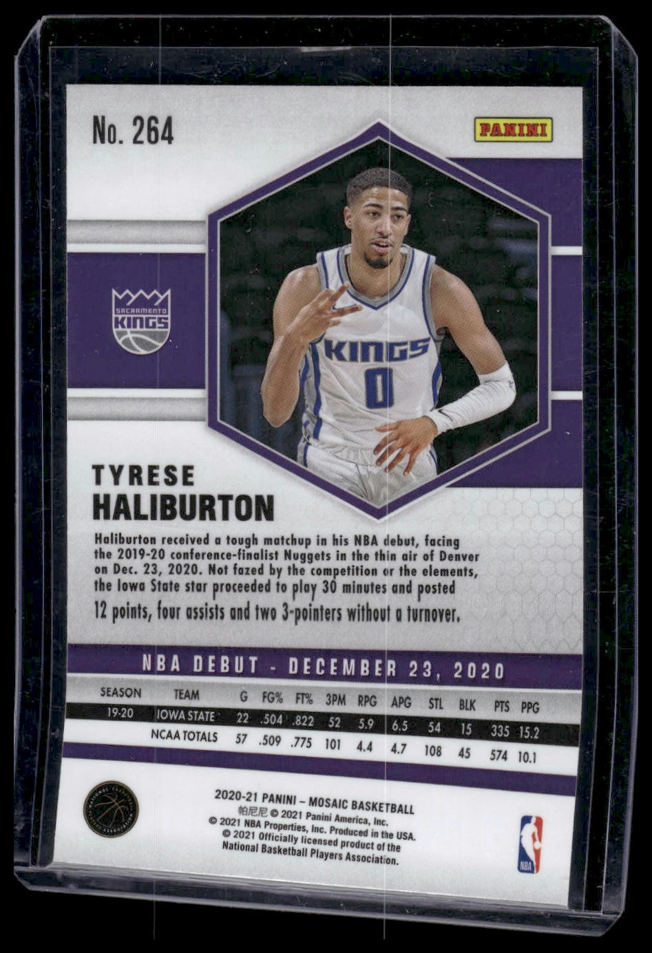2020-21 Panini Mosaic #264 Tyrese Haliburton