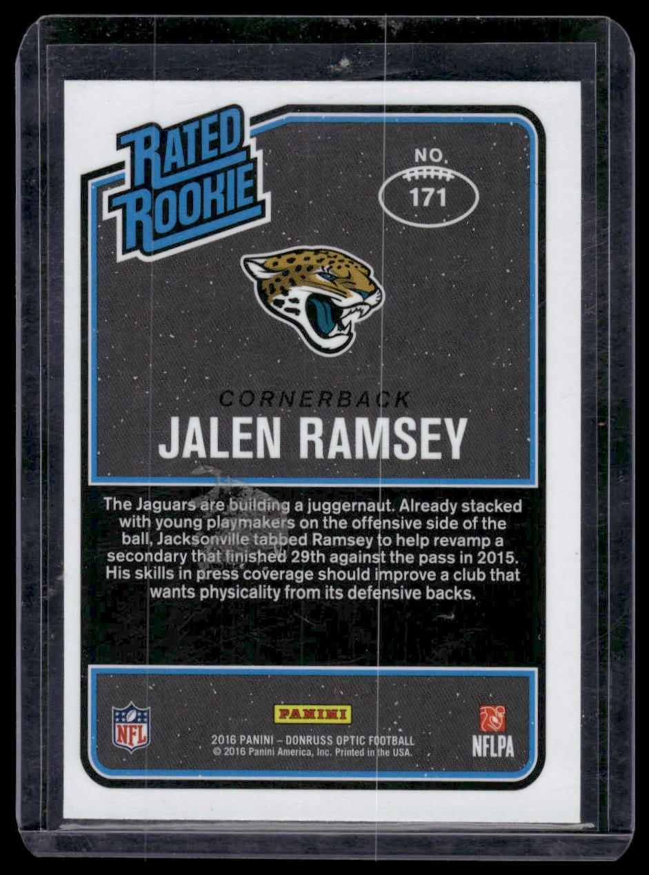 2016 Donruss Optic #171 Jalen Ramsey Purple