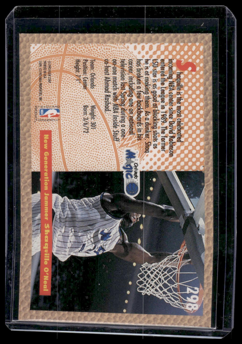 1992-93 Fleer #298 Shaquille O'Neal