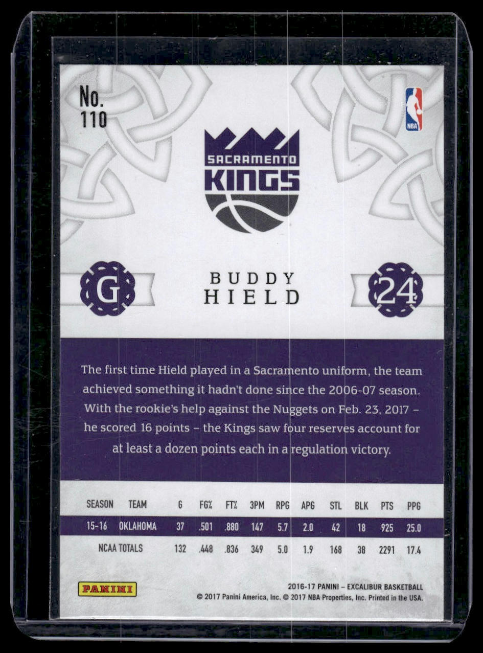 2016-17 Panini Excalibur #110 Buddy Hield Count