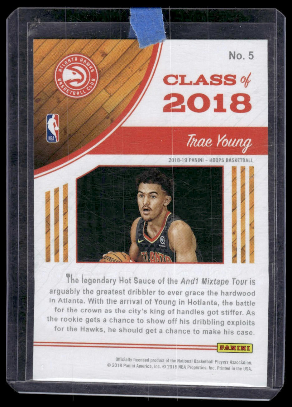 2018-19 Hoops #5 Trae Young Class of 2018