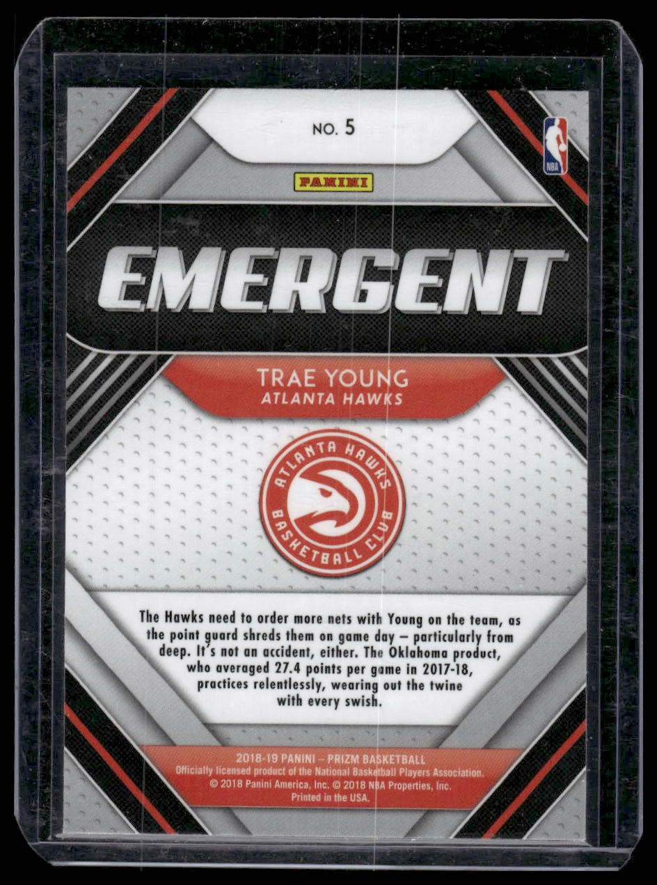 2018-19 Panini Prizm #5 Trae Young Emergent