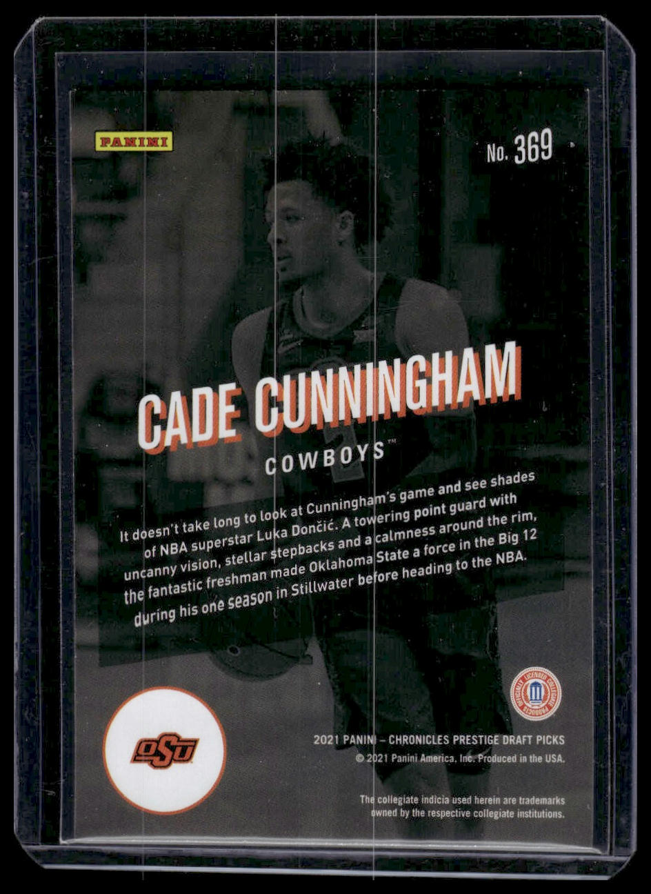 2021 Panini Chronicles Draft Picks #369 Cade Cunningham