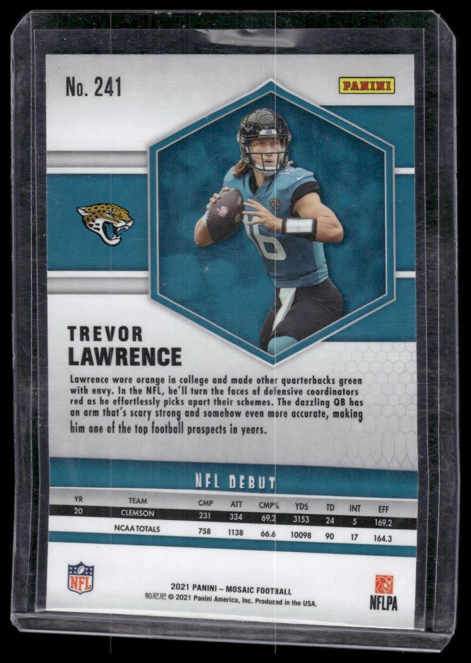 2021 Panini Mosaic #241 Trevor Lawrence