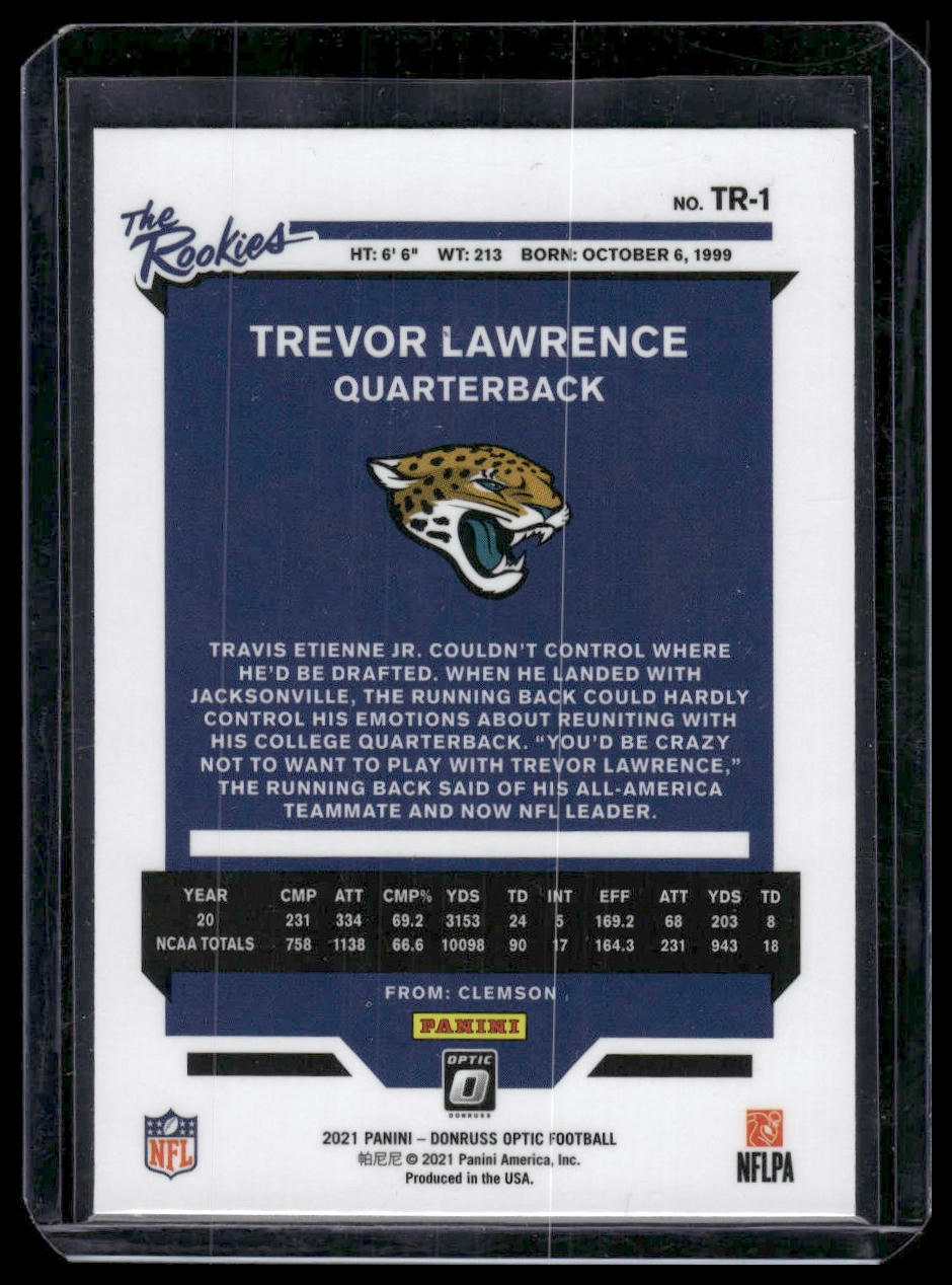 2021 Donruss Optic #TR-1 Trevor Lawrence The Rookies