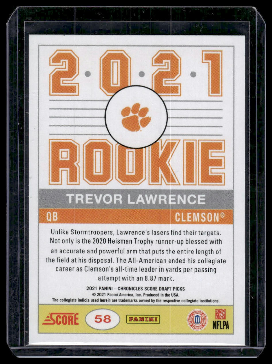 2021 Panini Chronicles Draft Picks #58 Trevor Lawrence