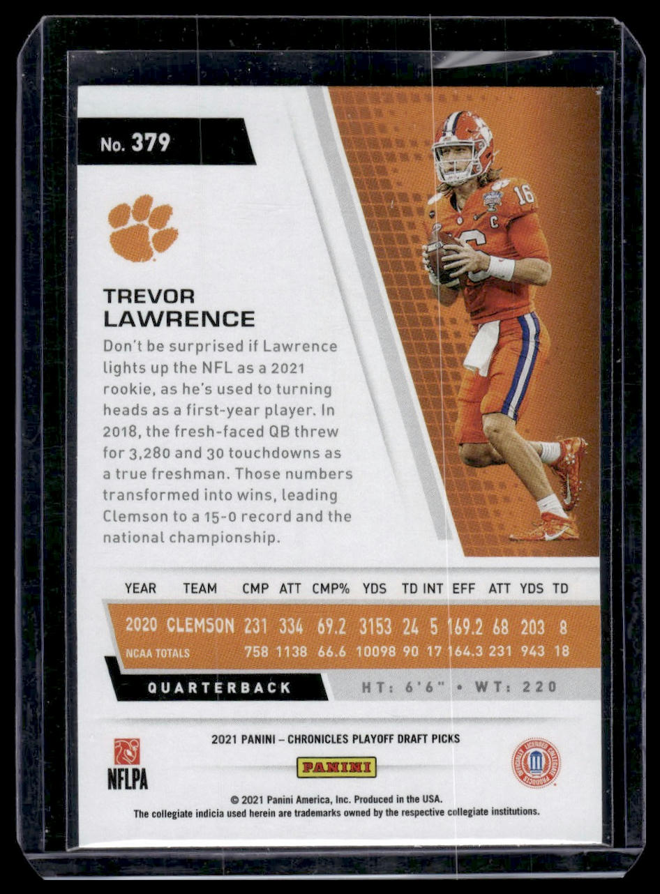 2021 Panini Chronicles Draft Picks #379 Trevor Lawrence
