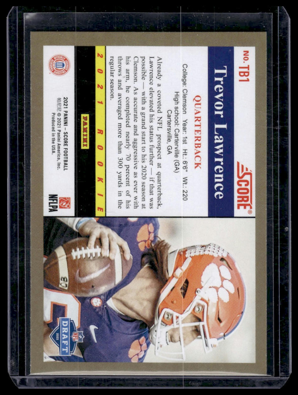 2021 Score #TB1 Trevor Lawrence 1991 Throwback