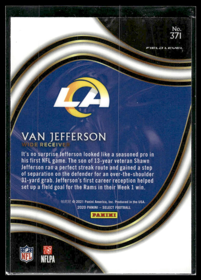 2020 Panini Select #371 Van Jefferson