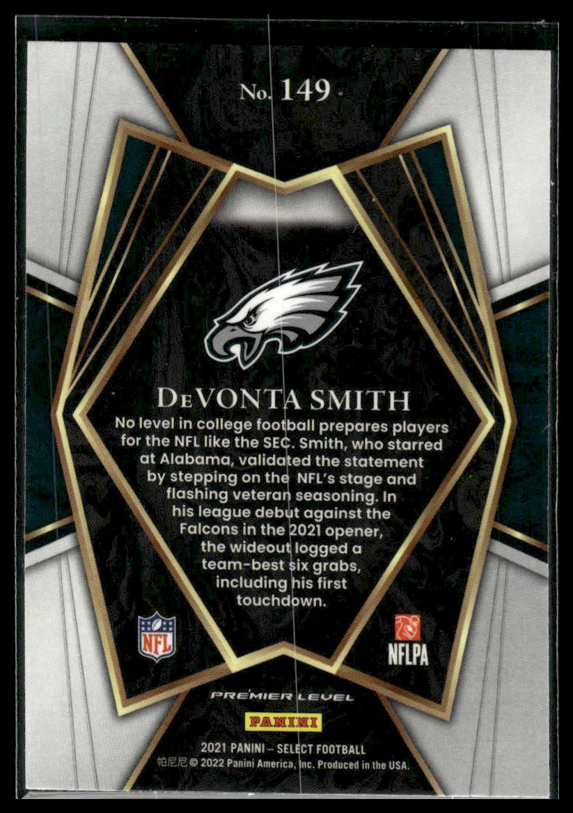 2021 Panini Select #149 DeVonta Smith