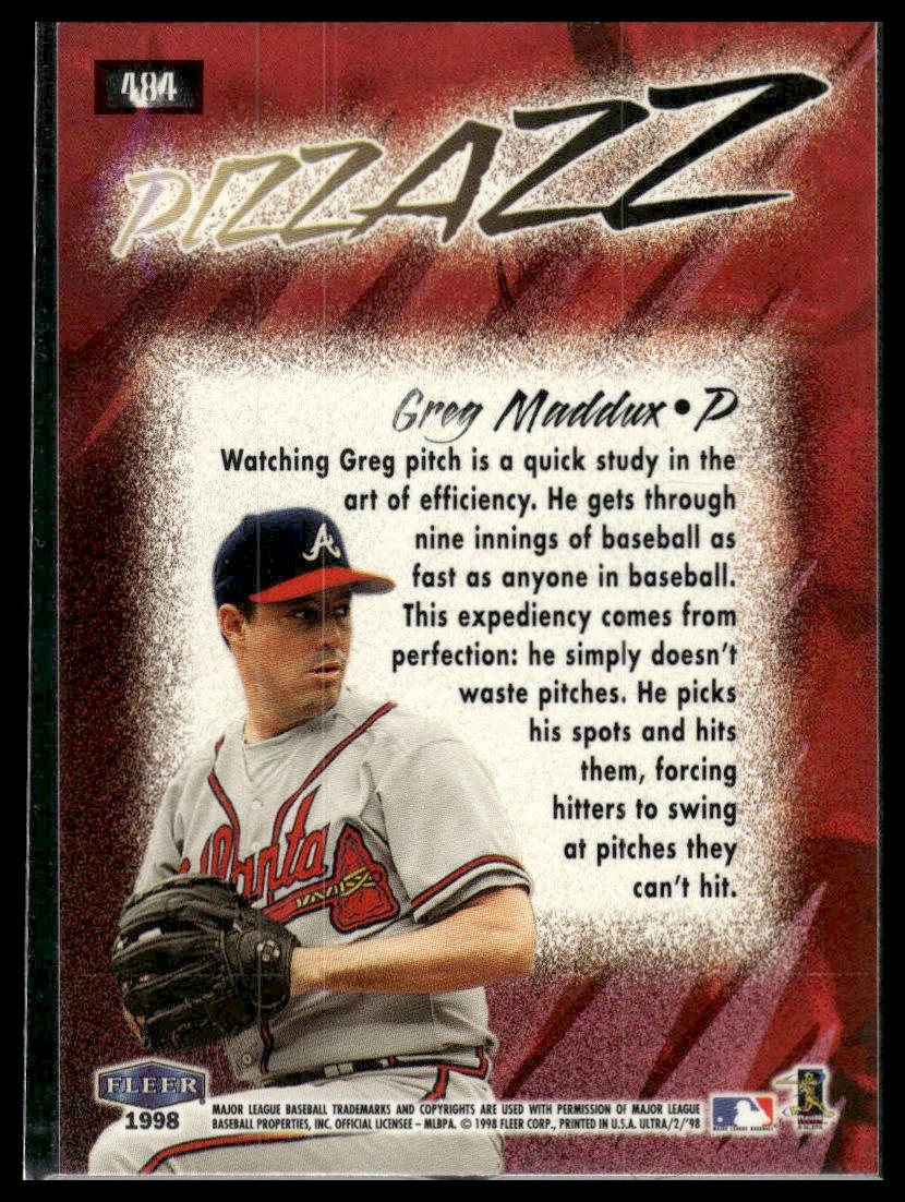 1998 Ultra #484 Greg Maddux