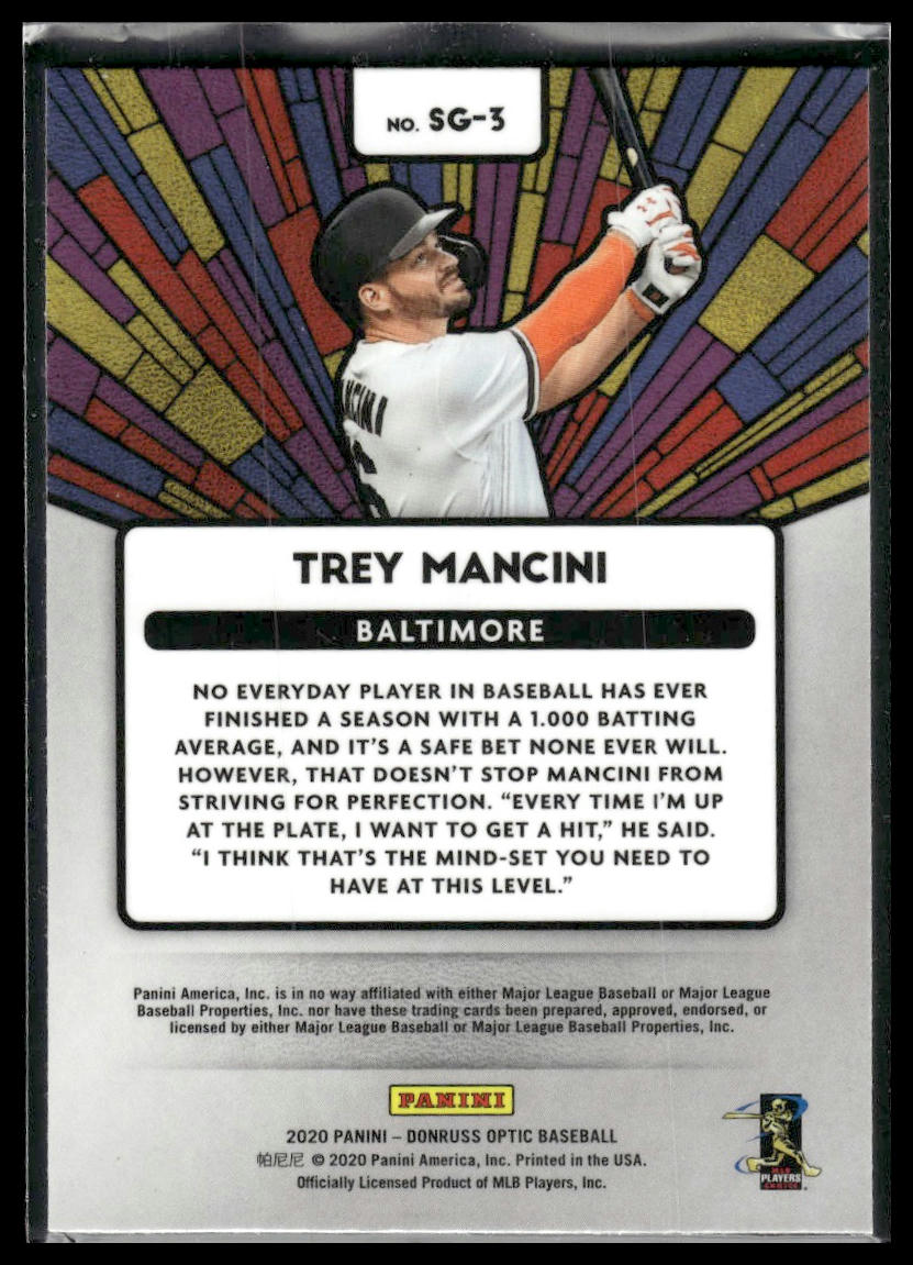 2020 Donruss Optic #SG-3 Trey Mancini Stained Glass