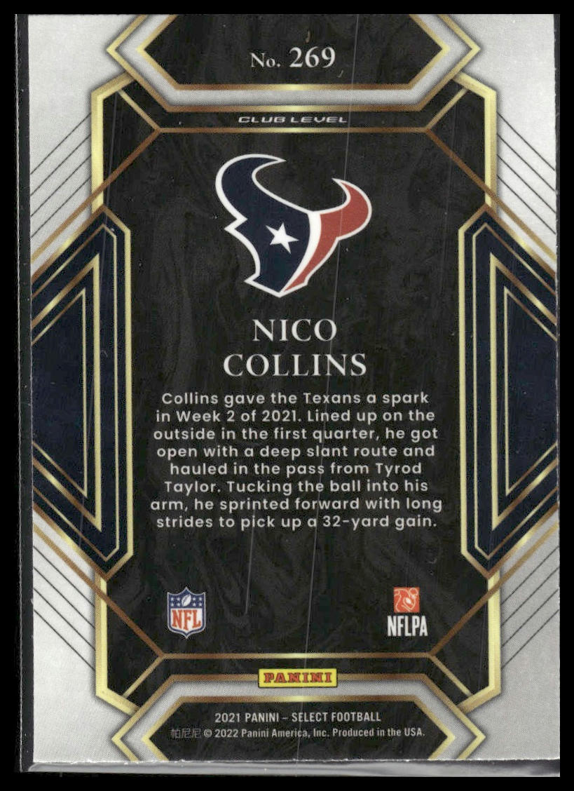 2021 Panini Select #269 Nico Collins