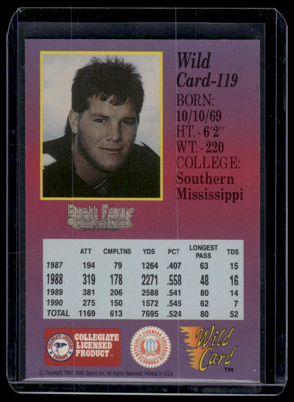1991 Wild Card Draft #119 Brett Favre