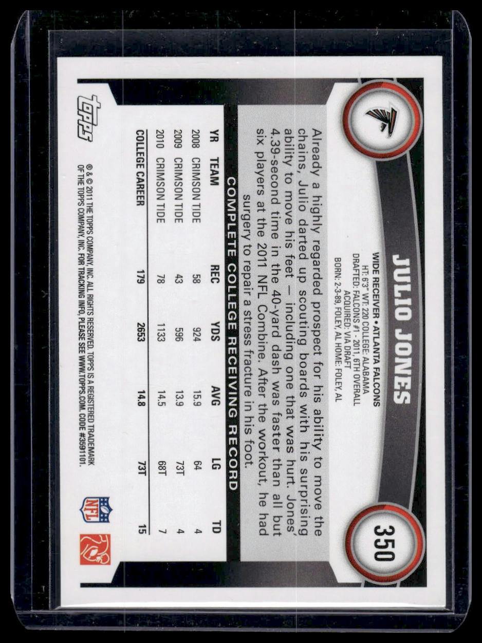 2011 Topps #350 Julio Jones