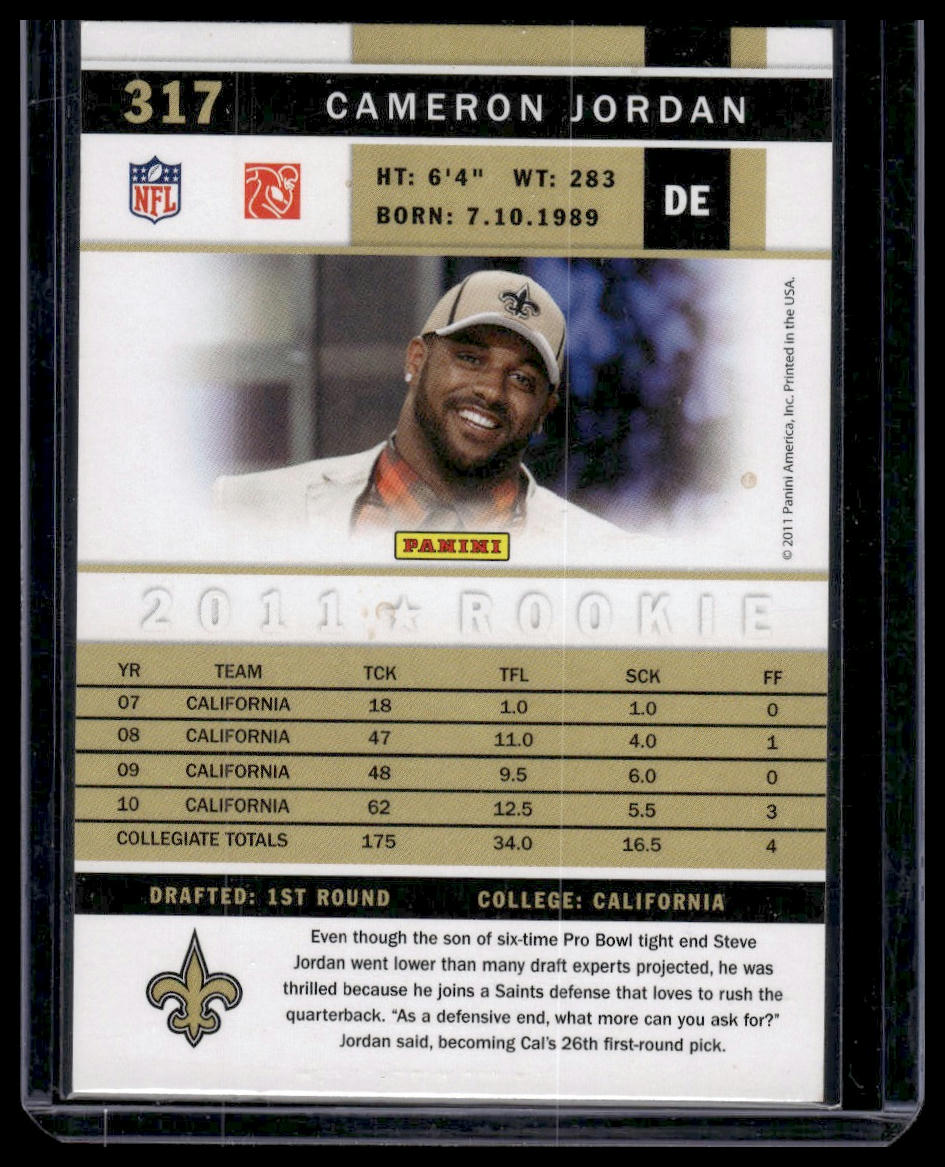 2011 Score #317 Cameron Jordan