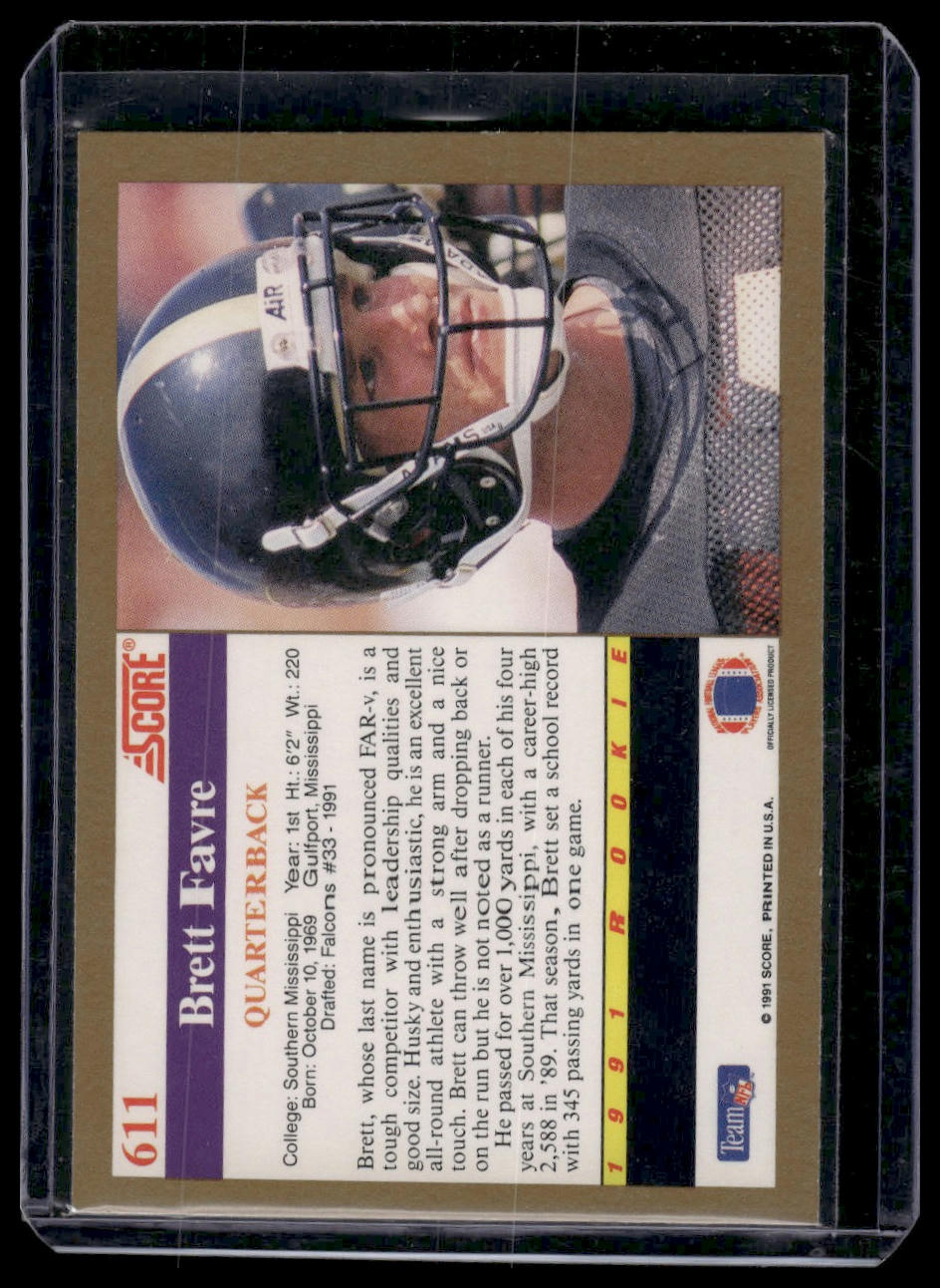 1991 Score #611 Brett Favre