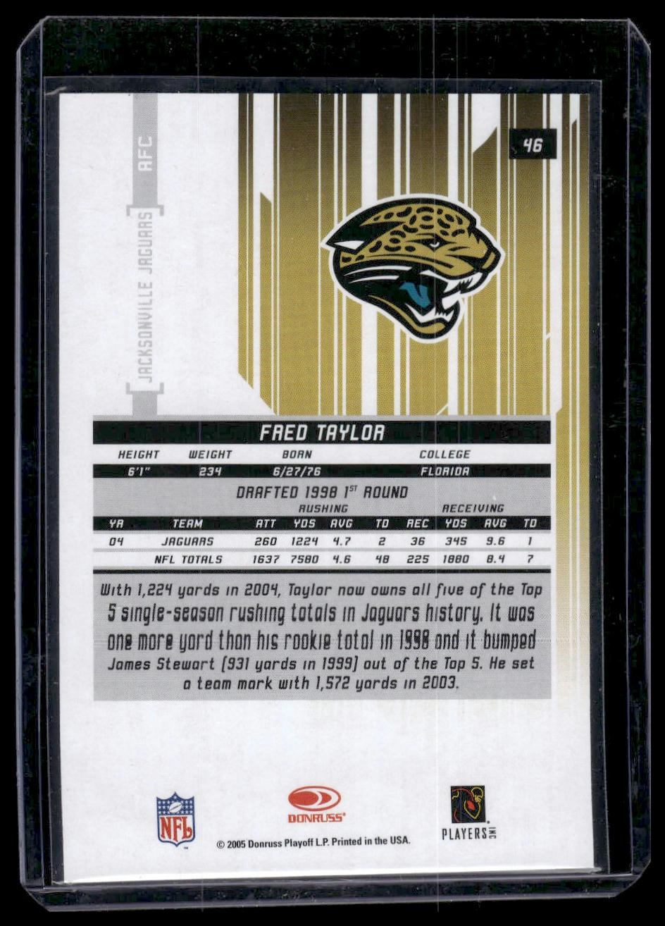 2005 Leaf Rookies & Stars Longevity #46 Fred Taylor Emerald #/150
