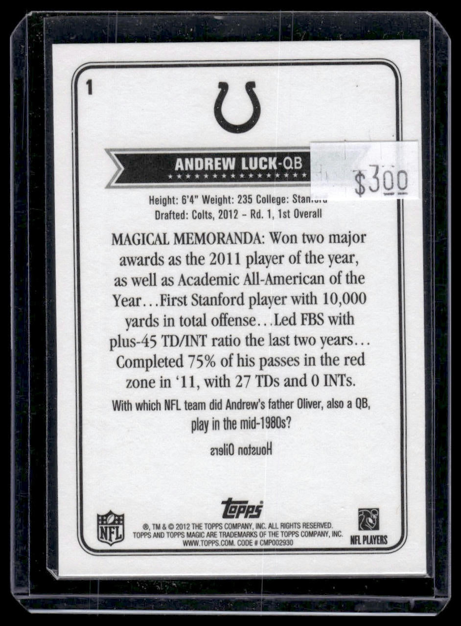 2012 Topps Magic #1 Andrew Luck
