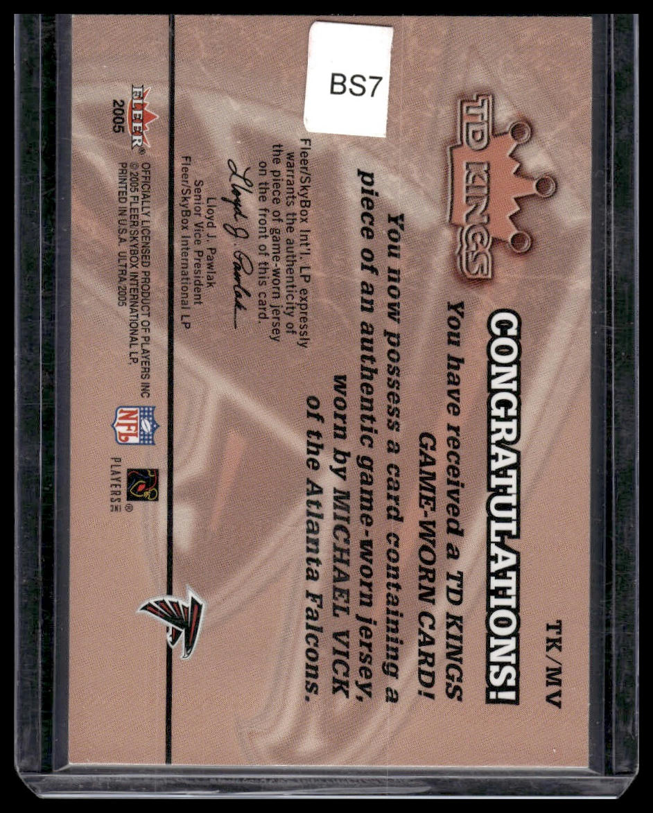 2005 Ultra #TK/MV Michael Vick TD Kings Jerseys Red