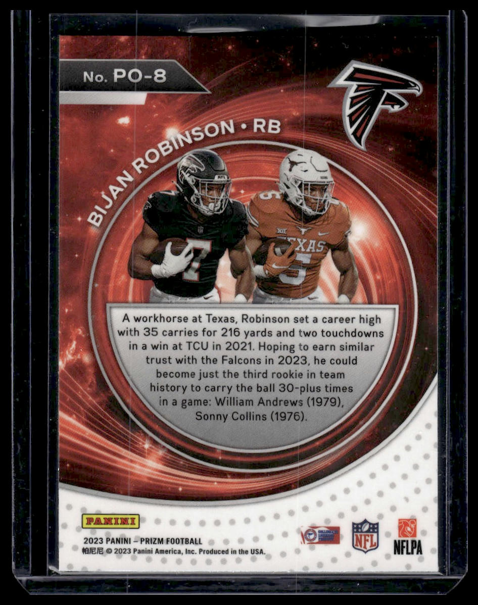2023 Panini Prizm #PO-8 Bijan Robinson Portals