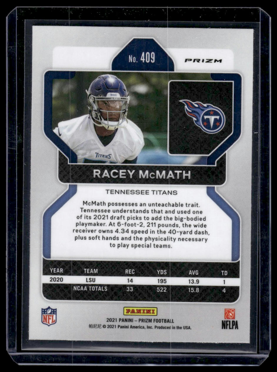 2021 Panini Prizm #409 Racey McMath Lazer