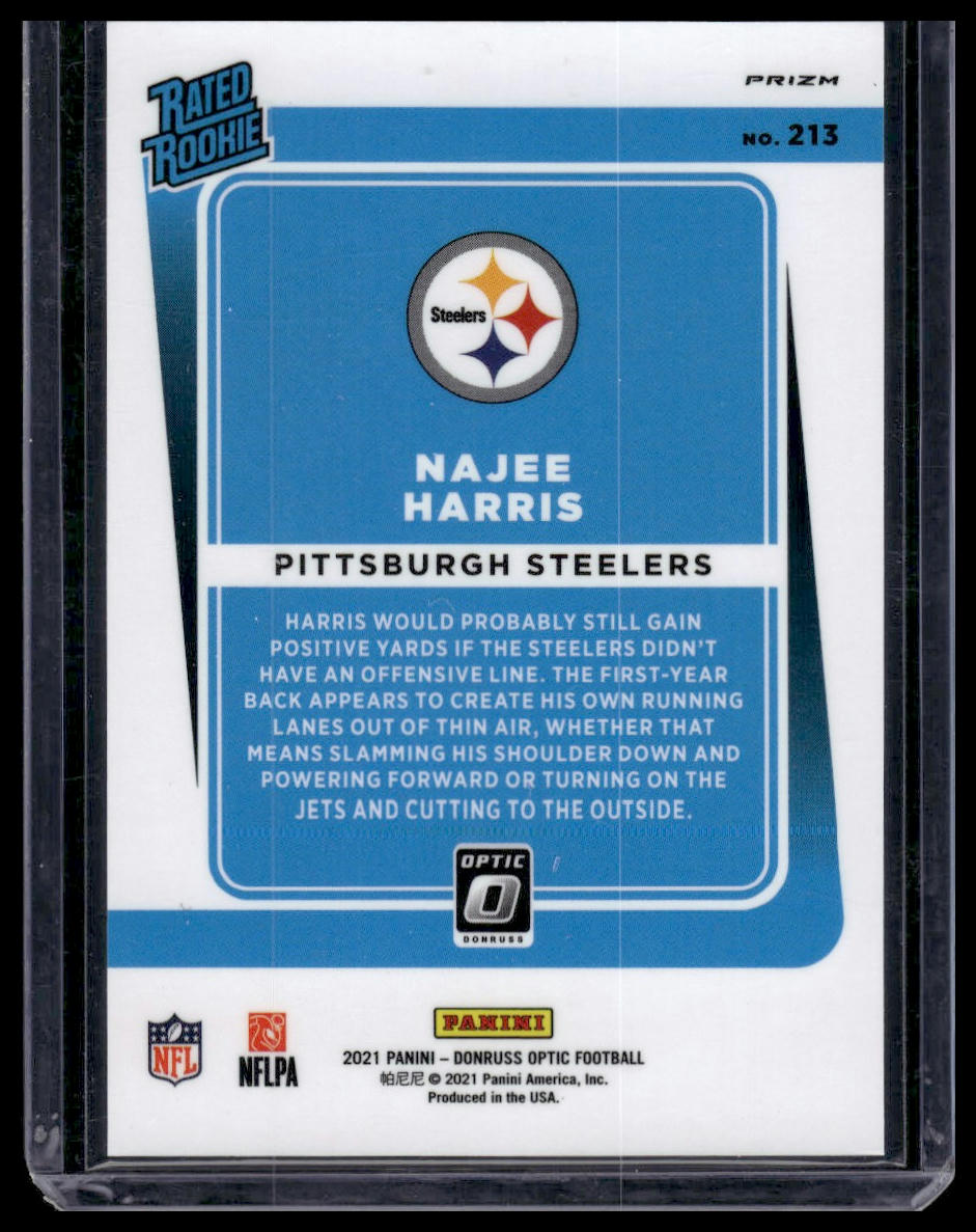 2021 Donruss Optic #213 Najee Harris Holo Variation