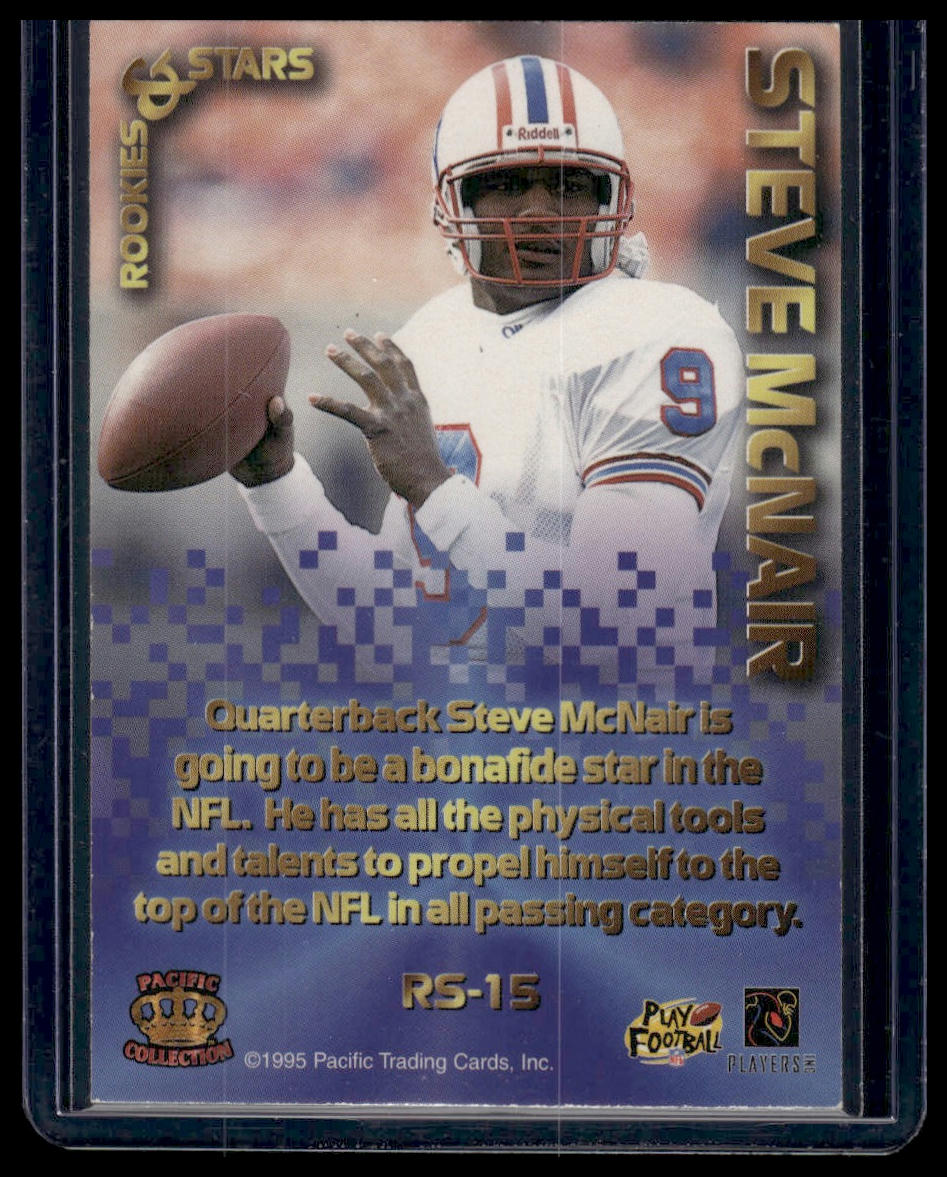 1995 Pacific Triple Folders #RS-15 Steve McNair Rookies and Stars Blue
