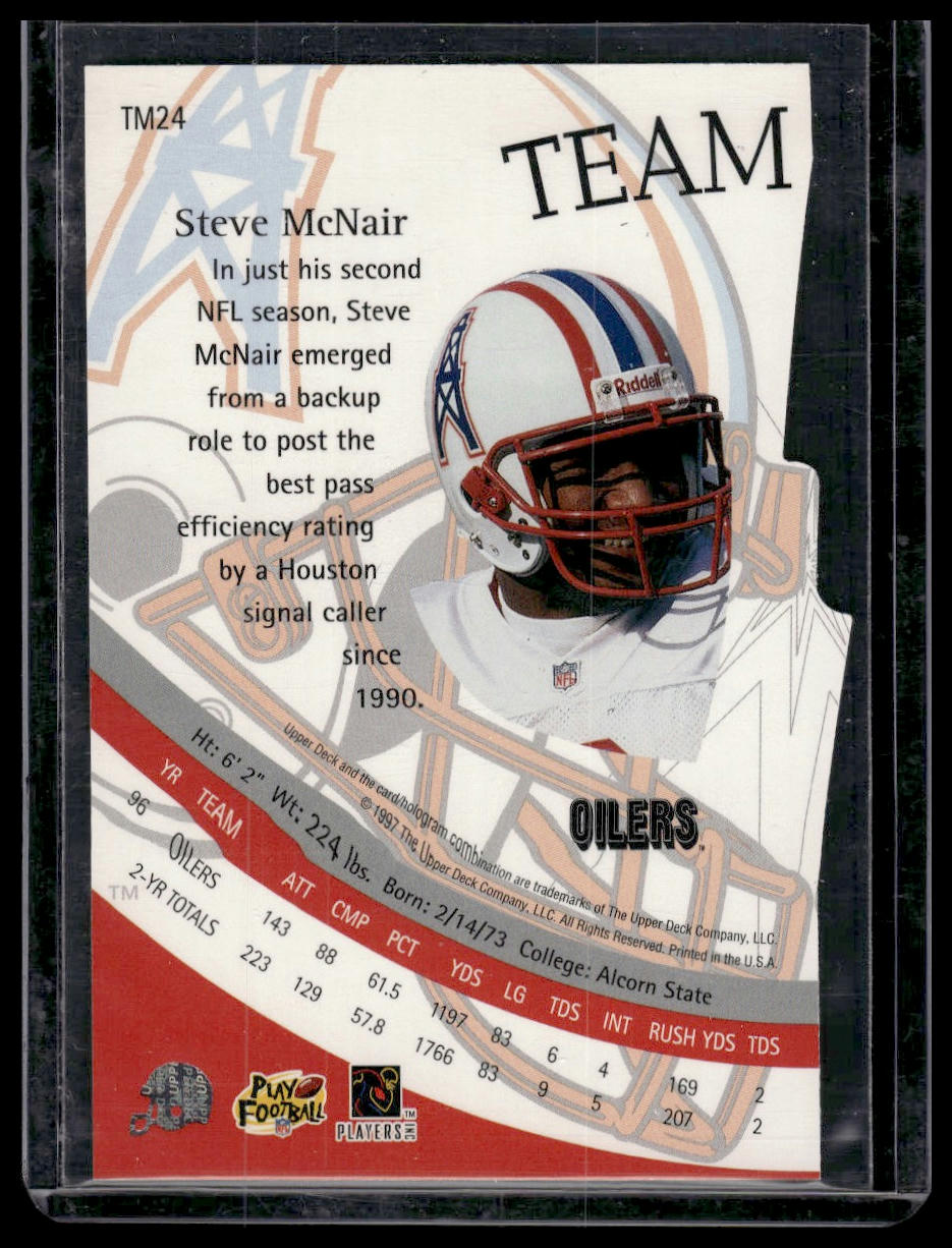 1997 Upper Deck #TM24 Steve McNair Team Mates