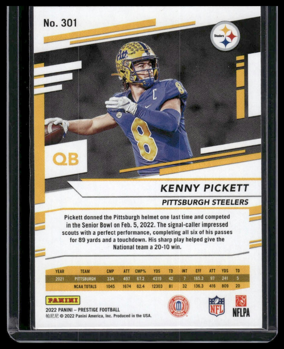 2022 Panini Prestige #301 Kenny Pickett