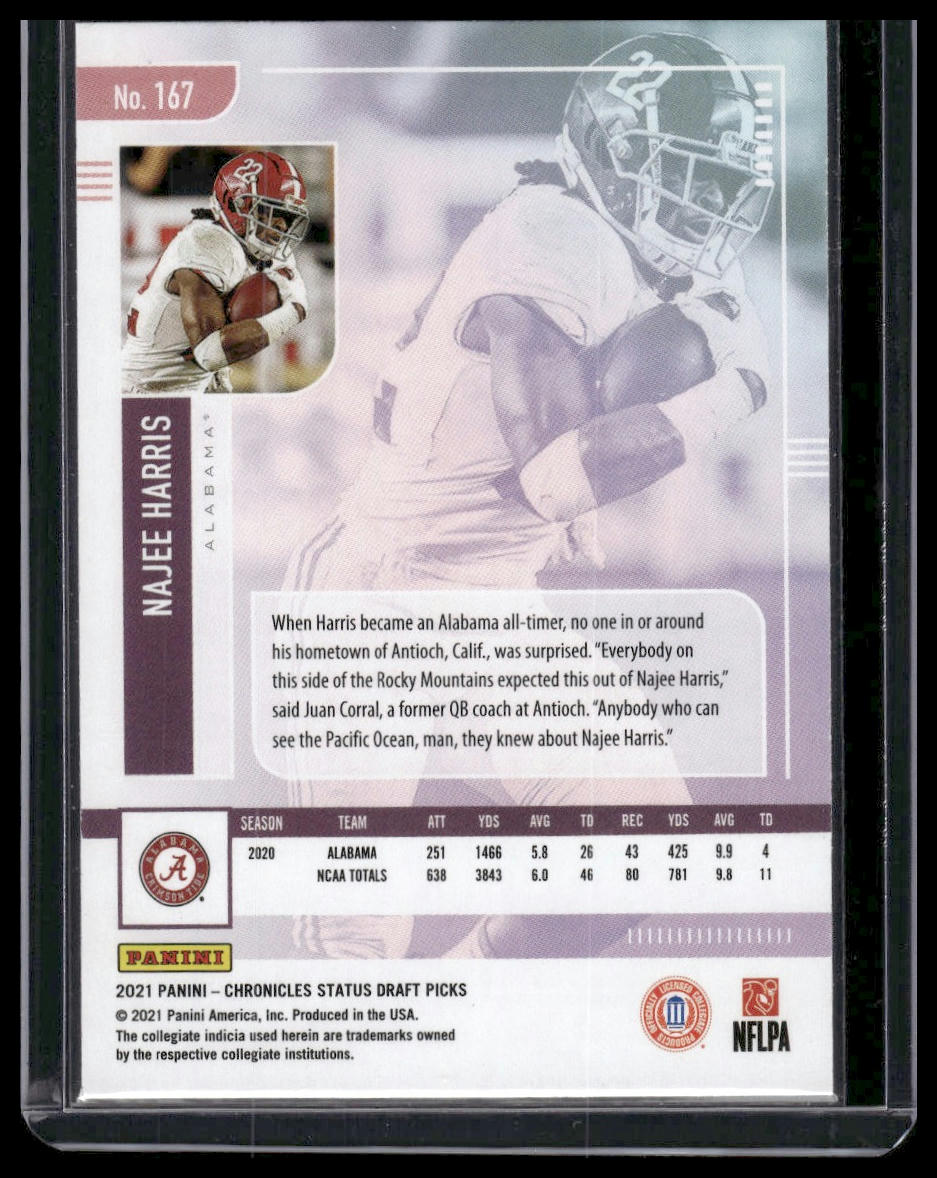 2021 Panini Chronicles Draft Picks #167 Najee Harris Green