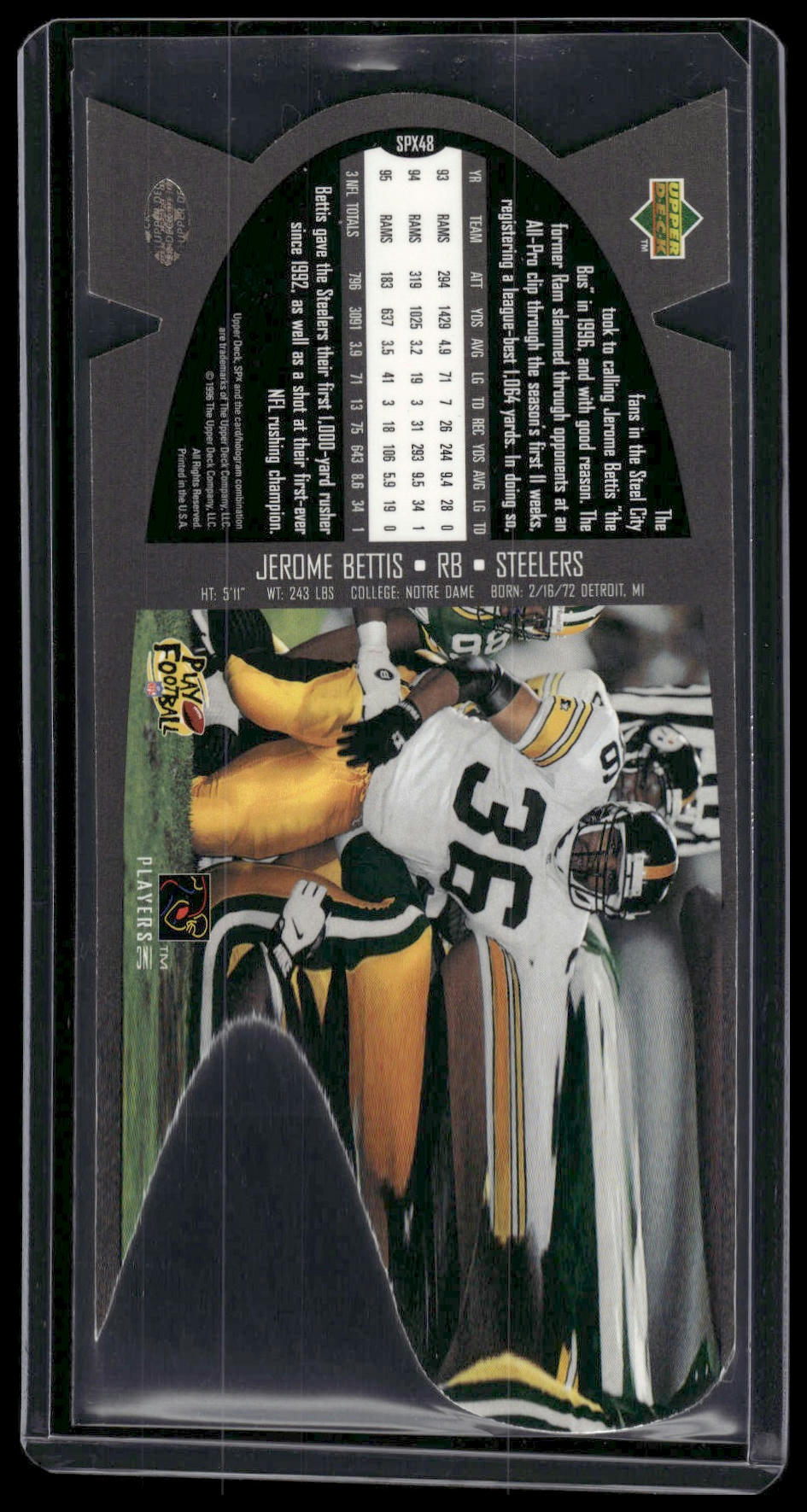 1997 SPx #SPX48 Jerome Bettis