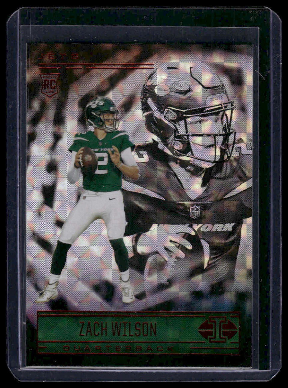 2021 Panini Illusions #60 Zach Wilson Trophy Collection Hyper