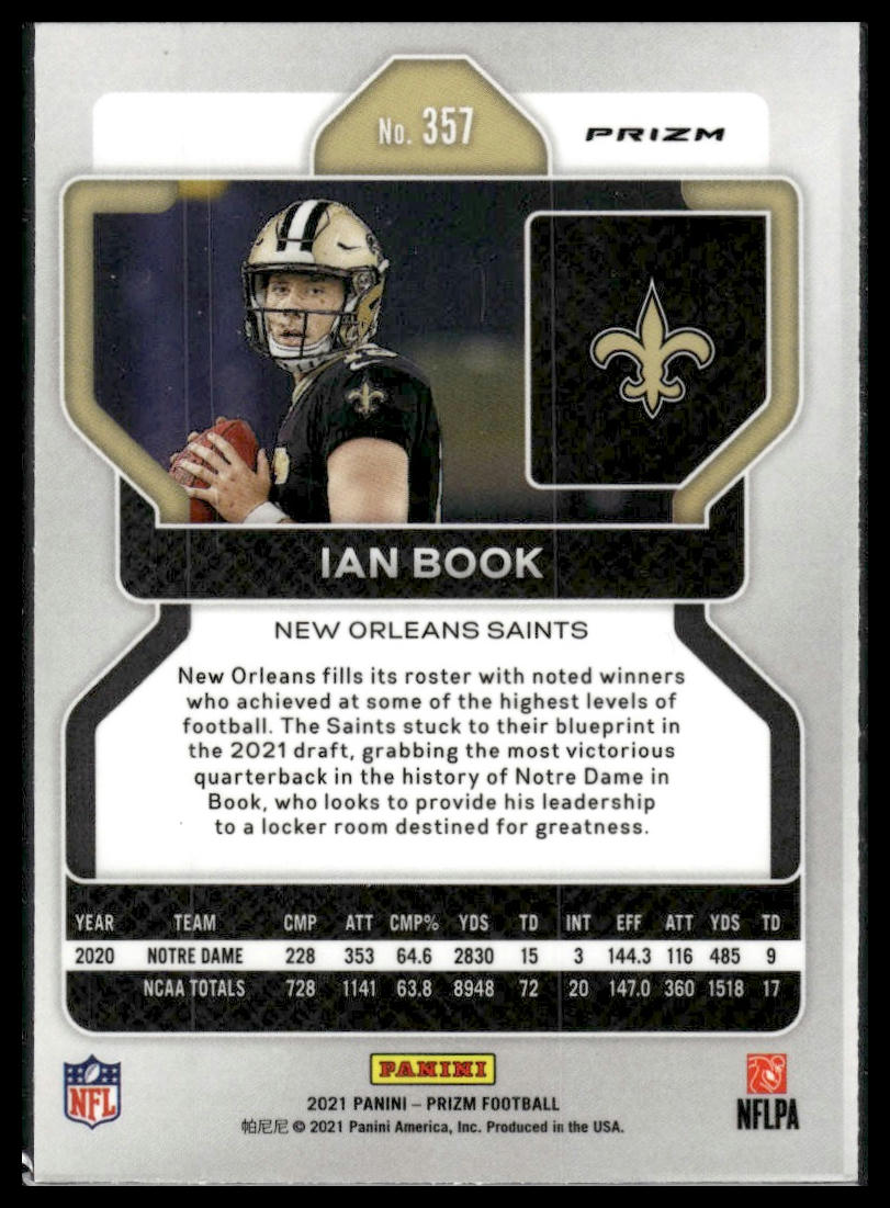 2021 Panini Prizm #357 Ian Book Red Ice