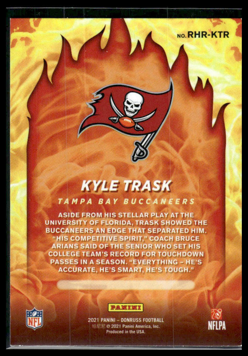 2021 Donruss #RHR-KTR Kyle Trask Red Hot Rookies