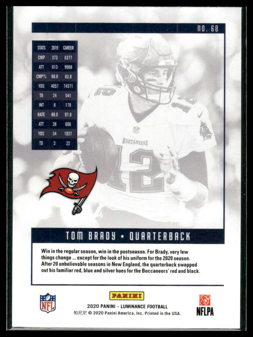 2020 Panini Luminance #68 Tom Brady