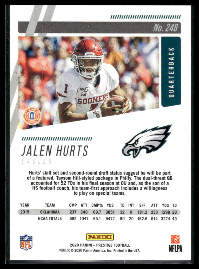 2020 Panini Prestige #248 Jalen Hurts