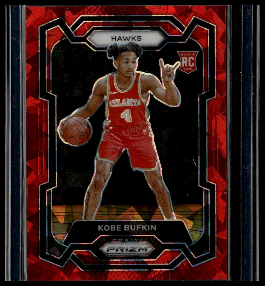 2023-24 Panini Prizm #151 Kobe Bufkin Prizms Red Ice