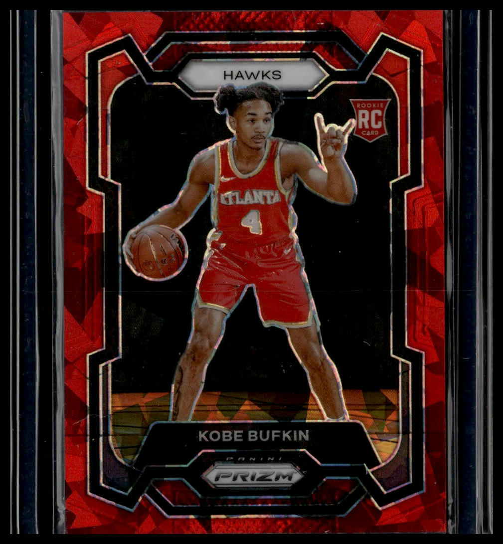 2023-24 Panini Prizm #151 Kobe Bufkin Prizms Red Ice