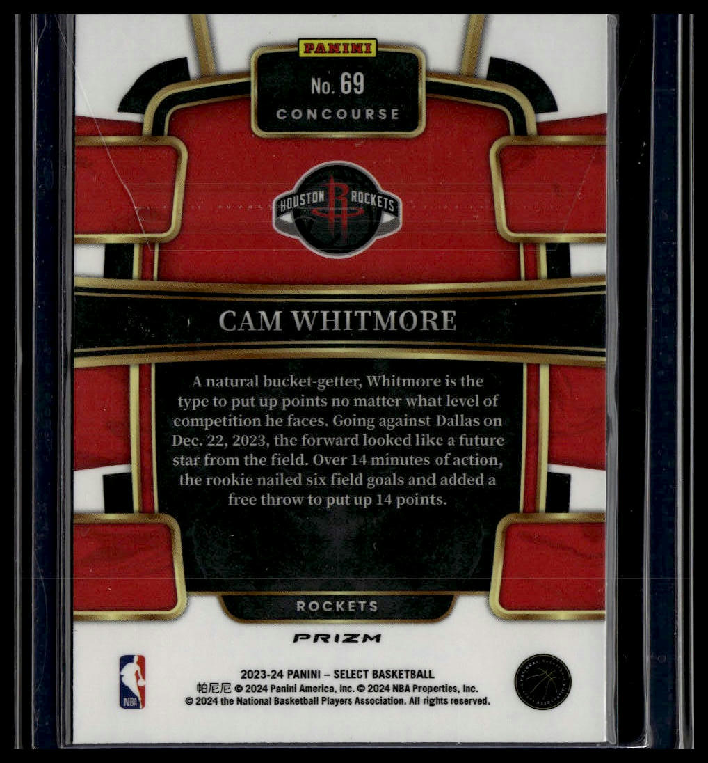 2023-24 Panini Select #69 Cam Whitmore Tectonic Prizms