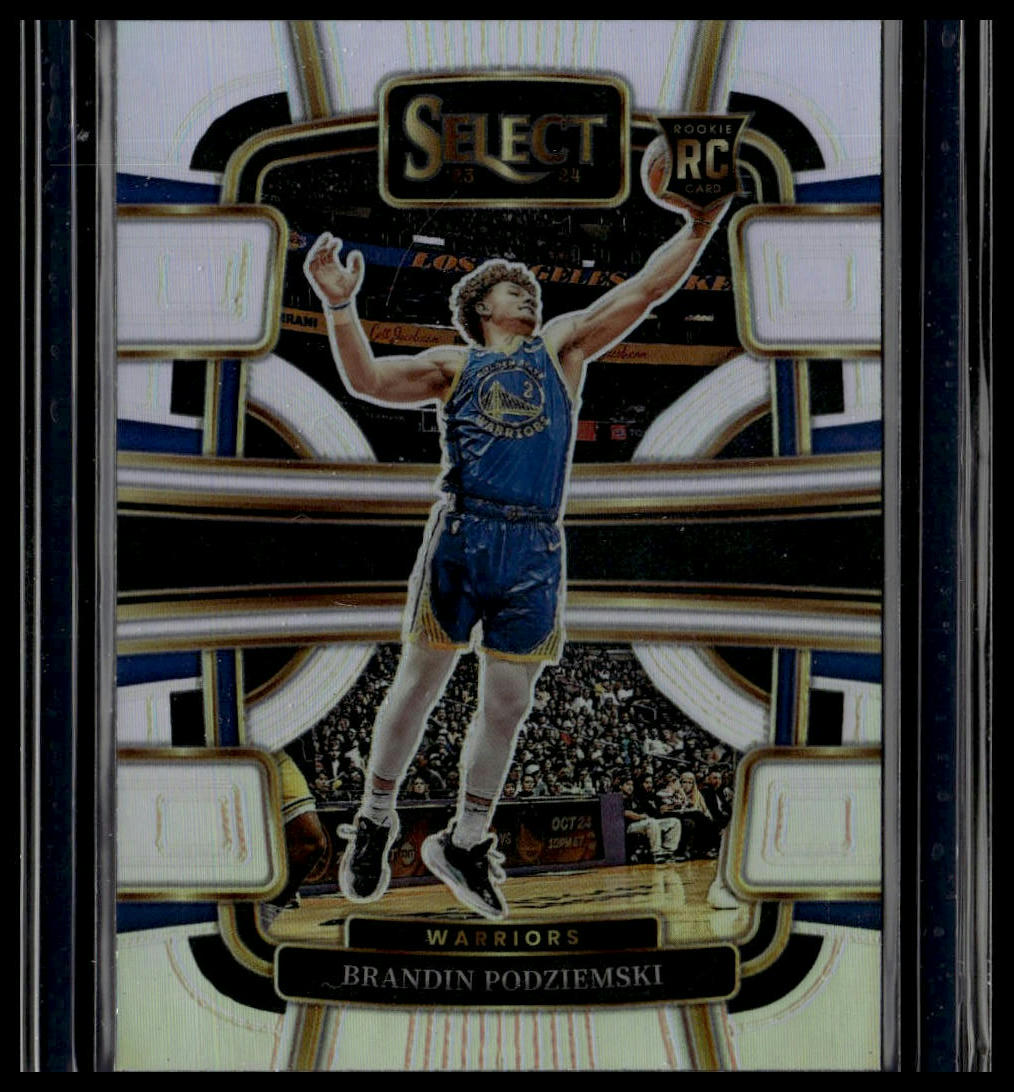 2023-24 Panini Select #93 Brandin Podziemski Silver Prizms