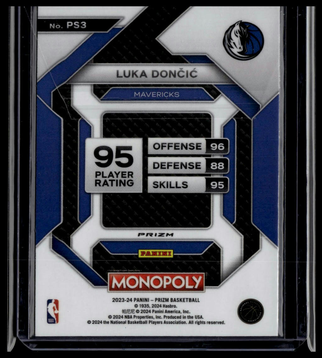 2023-24 Panini Prizm Monopoly #PS3 Luka Doncic All-Star Purple