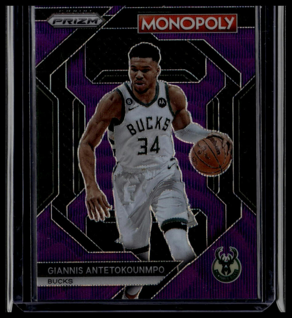 2023-24 Panini Prizm Monopoly #PS5 Giannis Antetokounmpo All-Star Purple