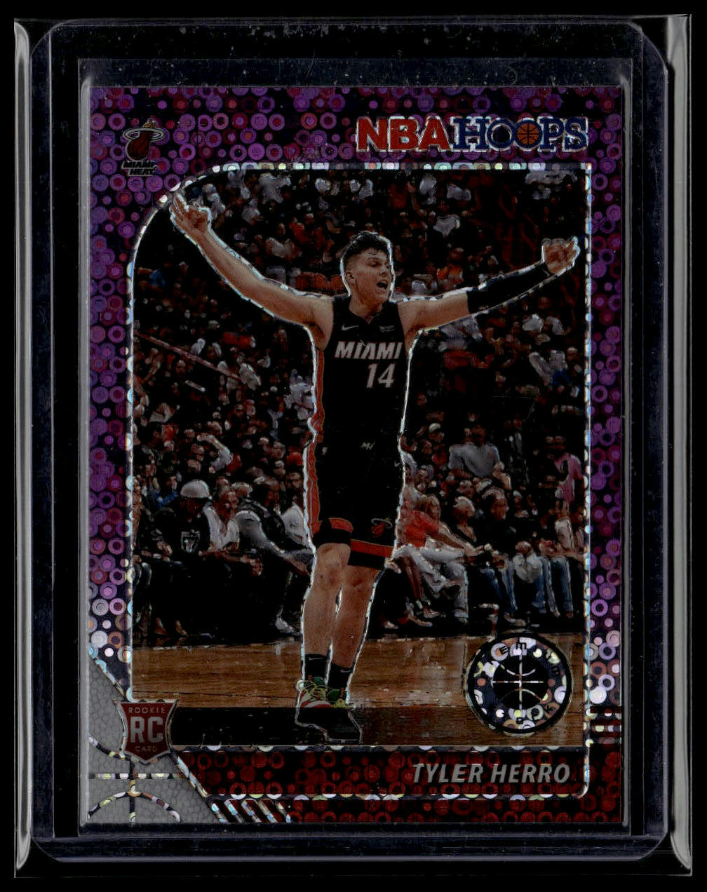 2019-20 Hoops Premium Stock #210 Tyler Herro Prizms Purple Disco