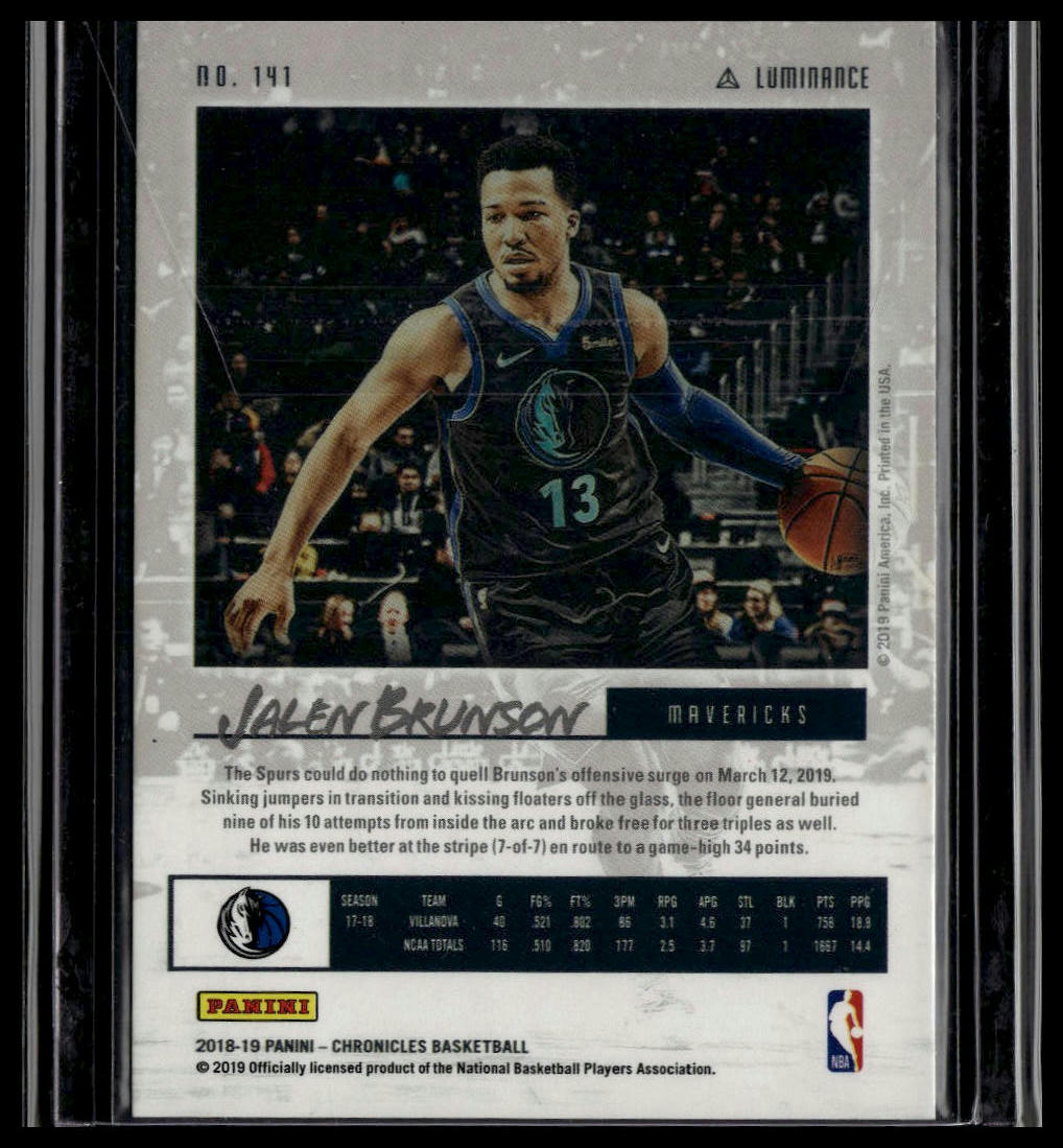 2018-19 Panini Chronicles #141 Jalen Brunson