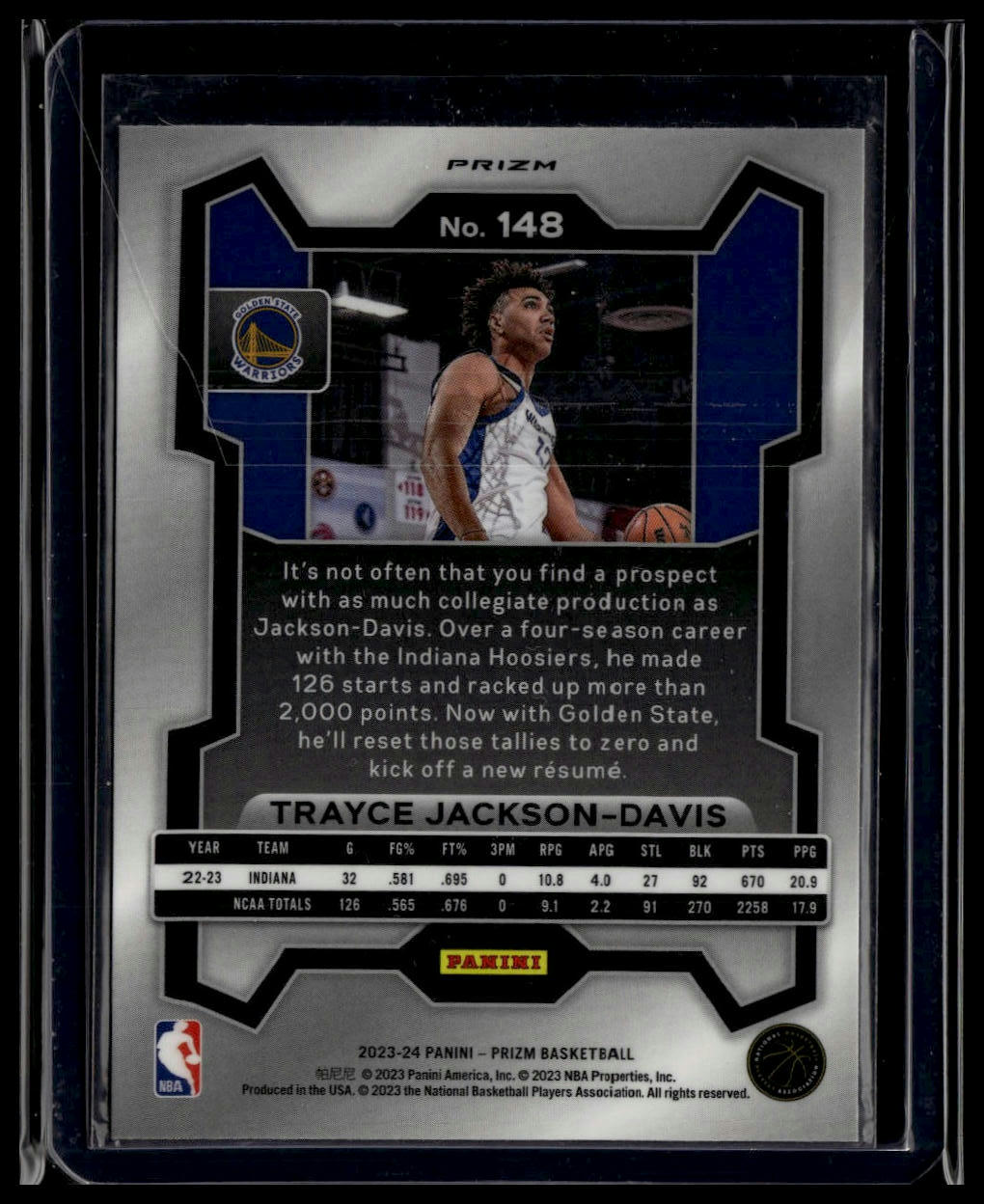 2023-24 Panini Prizm #148 Trayce Jackson-Davis Prizms Red Ice